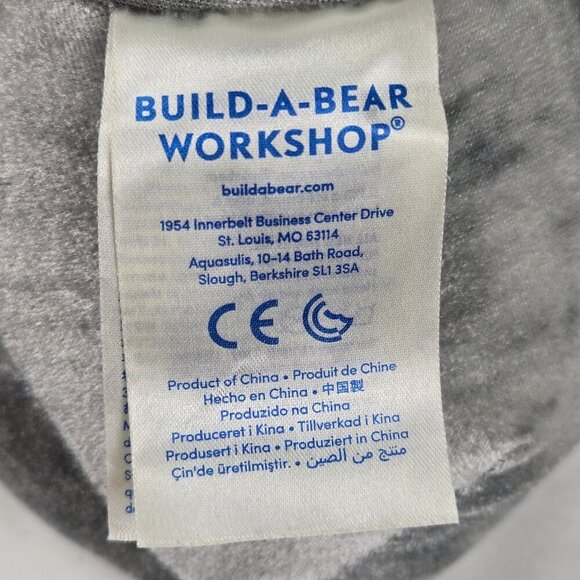 Build A Bear Toothy Shark Plush Stuffed Animal Gray White Child Safe Eyes - Picture 11 of 13